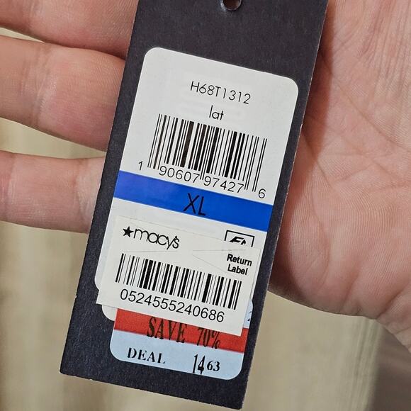 NWT Tommy Hilfiger Cream Tan Ribbed Sleeveless Top Size XL - Picture 4 of 4